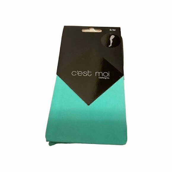 Turquoise Tights by C'est Moi Size S/M NWT - Picture 1 of 4